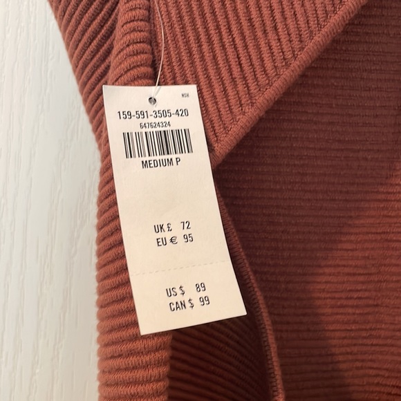 Abercrombie Scuba Cross-Back Elevated Knit Mini Dress. NWT - Picture 6 of 6